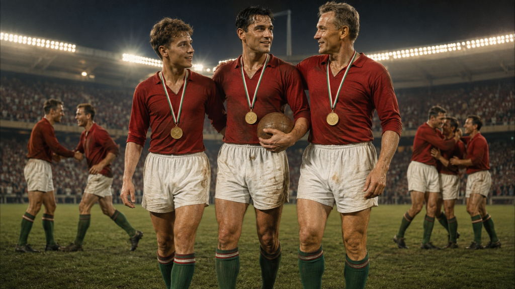 Magyar olimpiai futballsikerek: három aranyérem 1952, 1964 és 1968